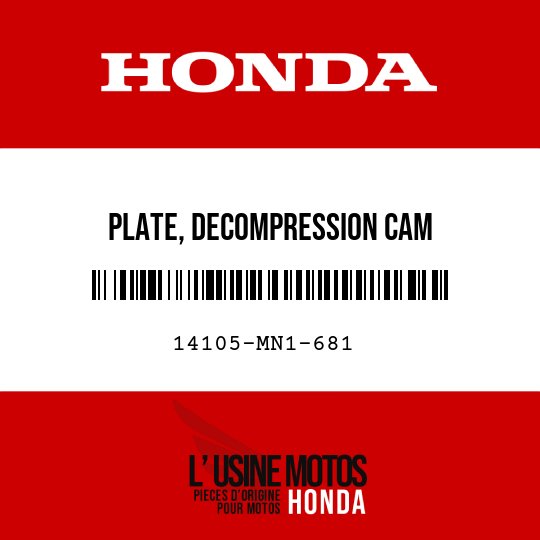 image de 14105-MN1-681 PLATE, DECOMPRESSION CAM
