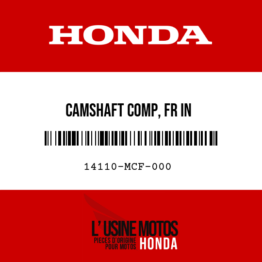 image de 14110-MCF-000 CAMSHAFT COMP, FR IN
