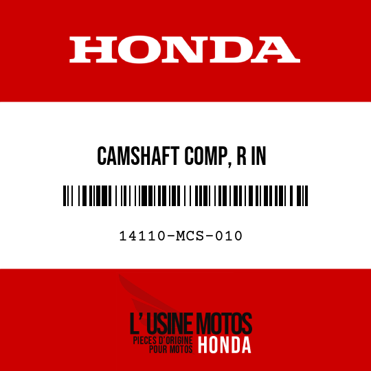 image de 14110-MCS-010 CAMSHAFT COMP, R IN