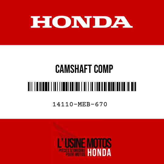 image de 14110-MEB-670 CAMSHAFT COMP