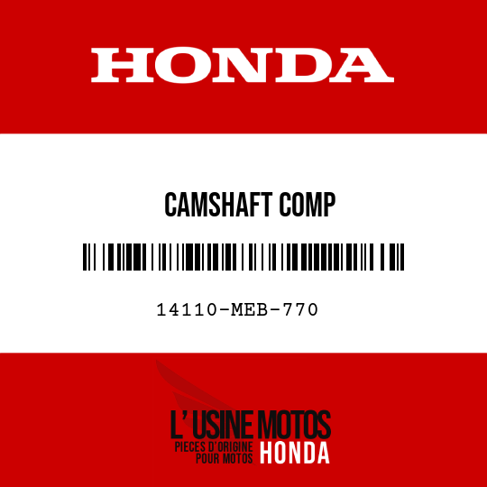 image de 14110-MEB-770 CAMSHAFT COMP