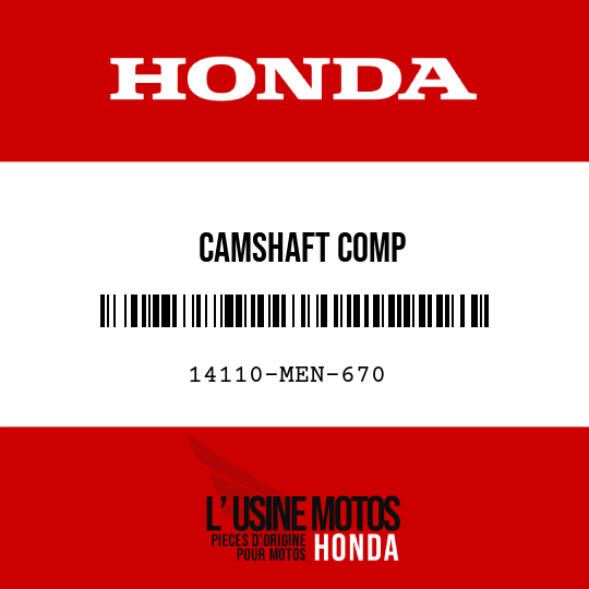 image de 14110-MEN-670 CAMSHAFT COMP