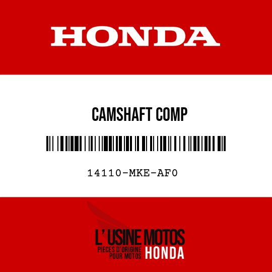 image de 14110-MKE-AF0 CAMSHAFT COMP
