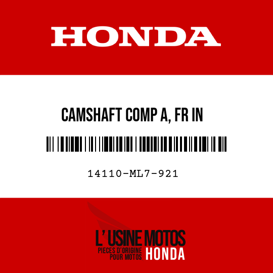 image de 14110-ML7-921 CAMSHAFT COMP A, FR IN
