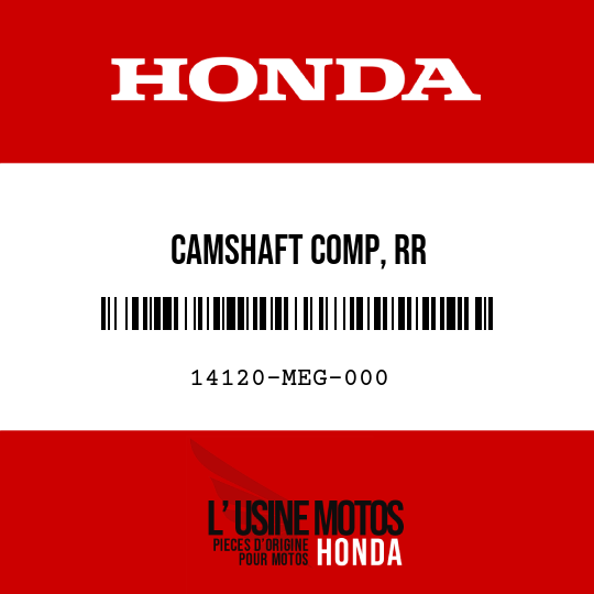 image de 14120-MEG-000 CAMSHAFT COMP, RR