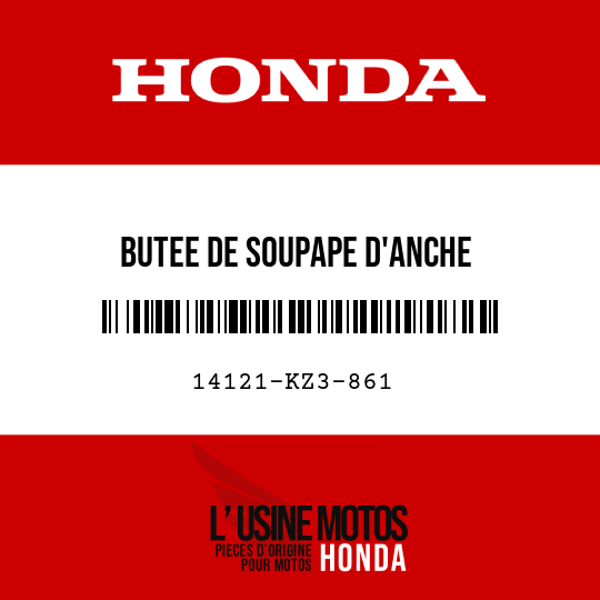 image de 14121-KZ3-861 BUTEE DE SOUPAPE D'ANCHE