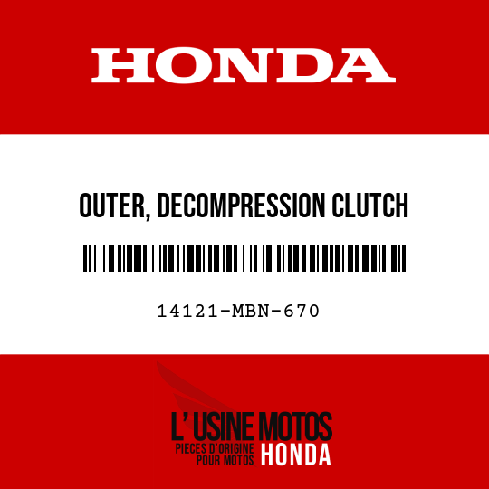 image de 14121-MBN-670 OUTER, DECOMPRESSION CLUTCH