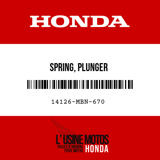 image de 14126-MBN-670 SPRING, PLUNGER