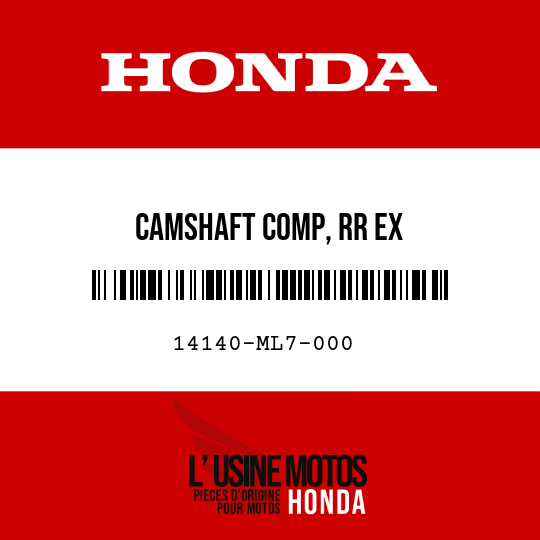 image de 14140-ML7-000 CAMSHAFT COMP, RR EX