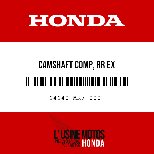 image de 14140-MR7-000 CAMSHAFT COMP, RR EX