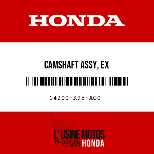 image de 14200-K95-AG0 CAMSHAFT ASSY, EX