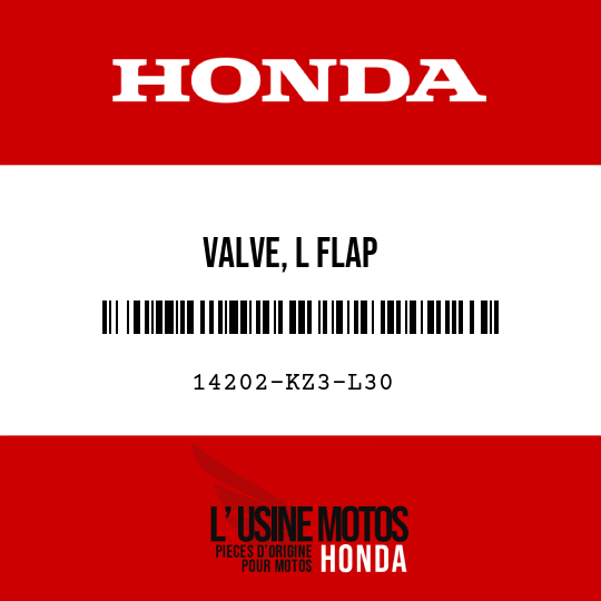 image de 14202-KZ3-L30 VALVE, L FLAP
