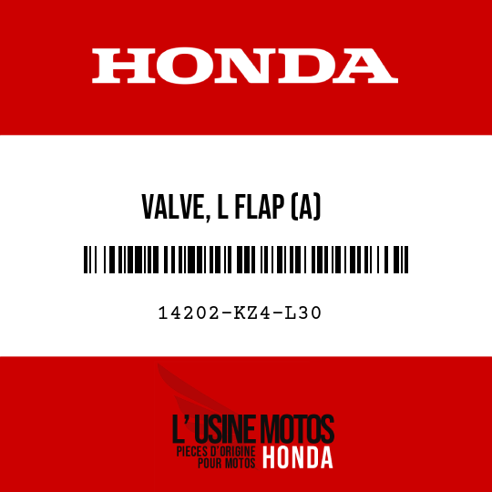 image de 14202-KZ4-L30 VALVE, L FLAP (A)