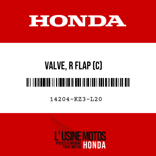image de 14204-KZ3-L20 VALVE, R FLAP (C)