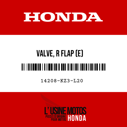 image de 14208-KZ3-L20 VALVE, R FLAP (E)