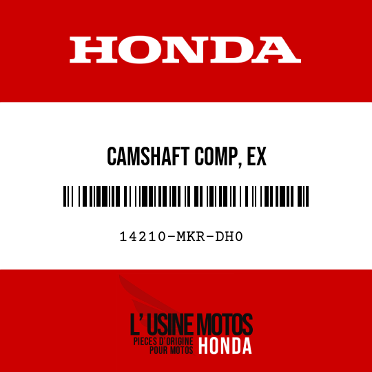image de 14210-MKR-DH0 CAMSHAFT COMP, EX