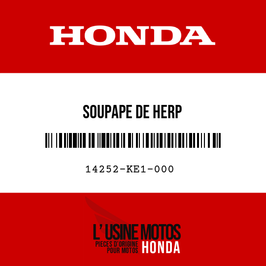 image de 14252-KE1-000 SOUPAPE DE HERP