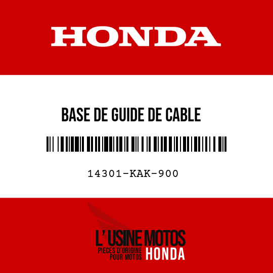 image de 14301-KAK-900 BASE DE GUIDE DE CABLE