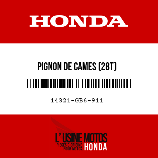 image de 14321-GB6-911 PIGNON DE CAMES (28T)