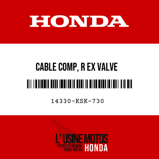 image de 14330-KSK-730 CABLE COMP, R EX VALVE