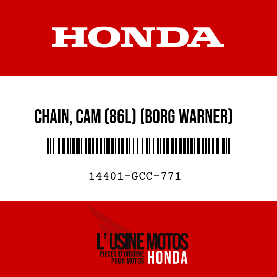 image de 14401-GCC-771 CHAIN, CAM (86L) (BORG WARNER)