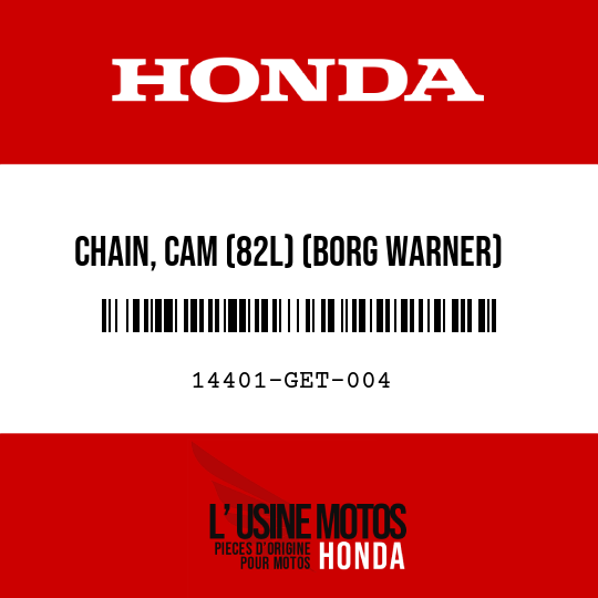 image de 14401-GET-004 CHAIN, CAM (82L) (BORG WARNER)