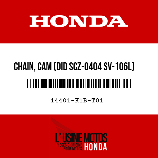 image de 14401-K1B-T01 CHAIN, CAM (DID SCZ-0404 SV-106L)