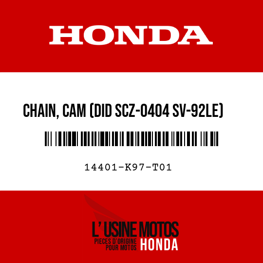 image de 14401-K97-T01 CHAIN, CAM (DID SCZ-0404 SV-92LE)