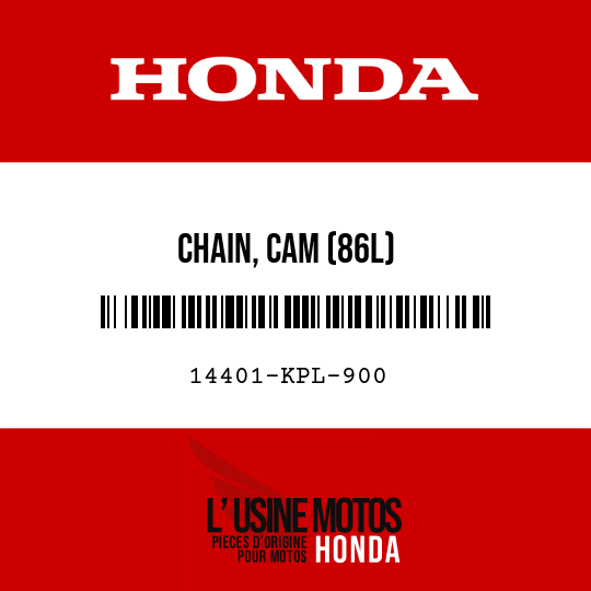 image de 14401-KPL-900 CHAIN, CAM (86L)