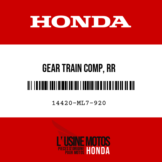 image de 14420-ML7-920 GEAR TRAIN COMP, RR