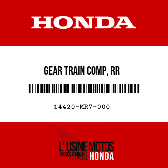 image de 14420-MR7-000 GEAR TRAIN COMP, RR