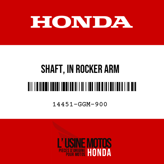 image de 14451-GGM-900 SHAFT, IN ROCKER ARM