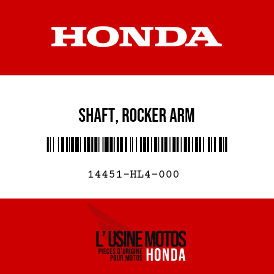 image de 14451-HL4-000 SHAFT, ROCKER ARM