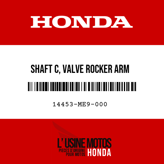 image de 14453-ME9-000 SHAFT C, VALVE ROCKER ARM