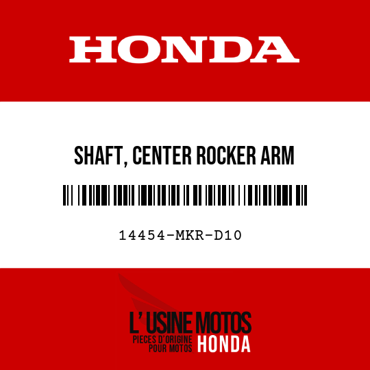 image de 14454-MKR-D10 SHAFT, CENTER ROCKER ARM