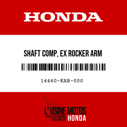 image de 14460-KAB-000 SHAFT COMP, EX ROCKER ARM