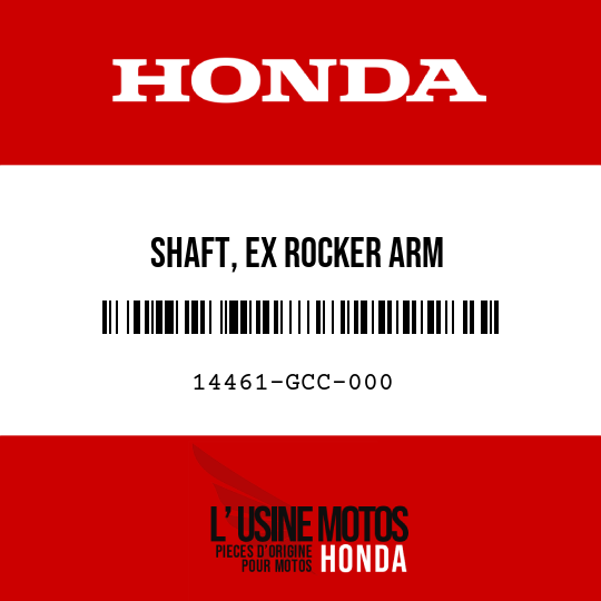 image de 14461-GCC-000 SHAFT, EX ROCKER ARM