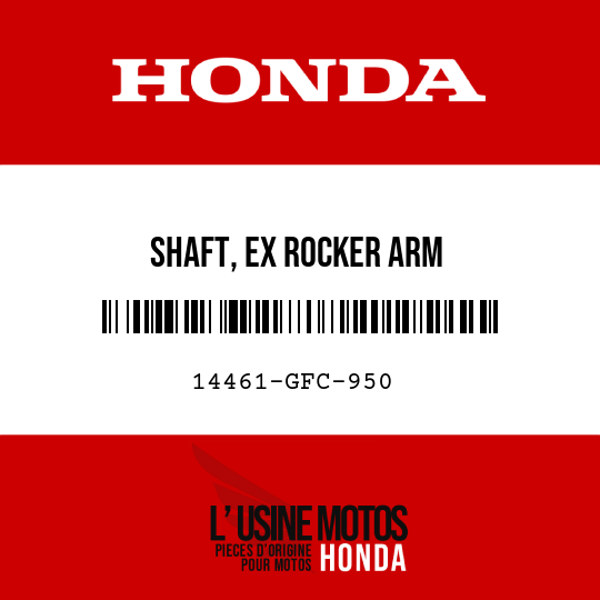 image de 14461-GFC-950 SHAFT, EX ROCKER ARM