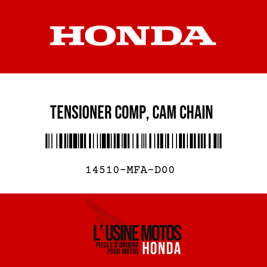 image de 14510-MFA-D00 TENSIONER COMP, CAM CHAIN