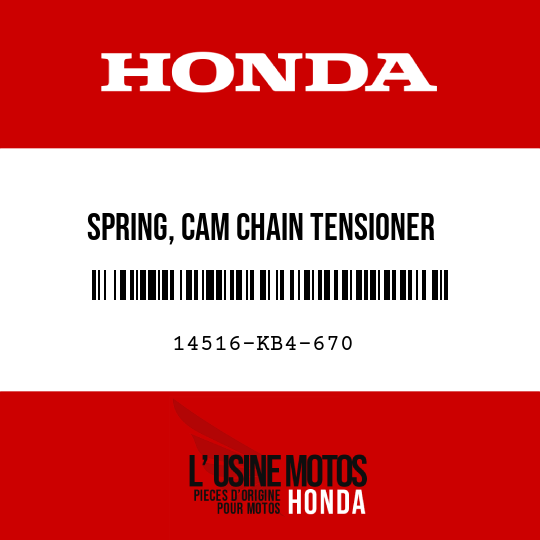 image de 14516-KB4-670 SPRING, CAM CHAIN TENSIONER
