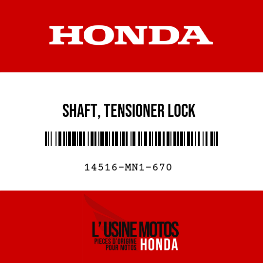 image de 14516-MN1-670 SHAFT, TENSIONER LOCK