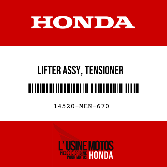 image de 14520-MEN-670 LIFTER ASSY, TENSIONER