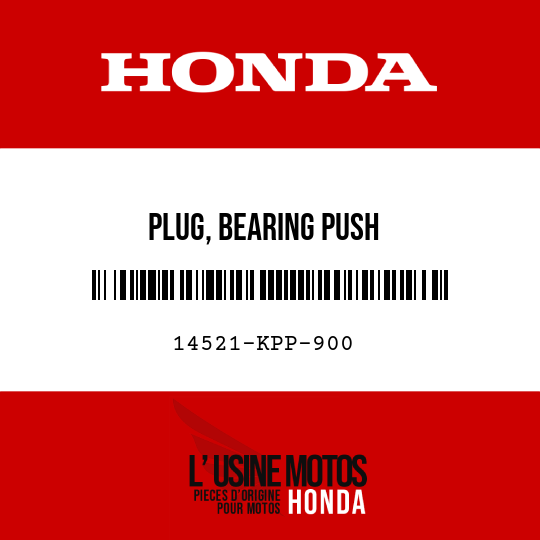 image de 14521-KPP-900 PLUG, BEARING PUSH