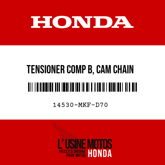 image de 14530-MKF-D70 TENSIONER COMP B, CAM CHAIN