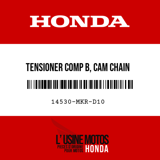 image de 14530-MKR-D10 TENSIONER COMP B, CAM CHAIN