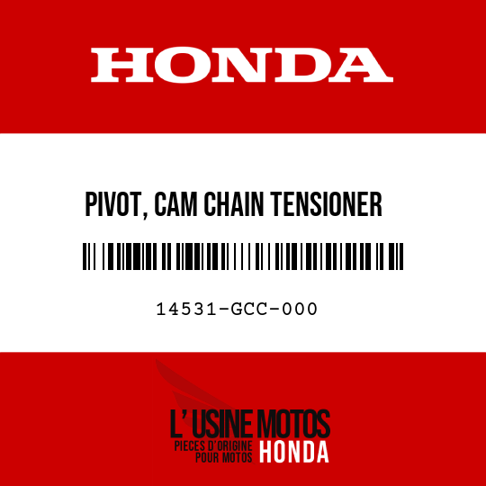image de 14531-GCC-000 PIVOT, CAM CHAIN TENSIONER