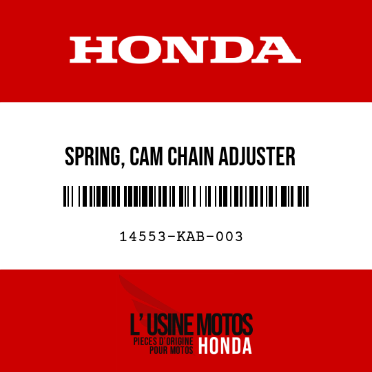 image de 14553-KAB-003 SPRING, CAM CHAIN ADJUSTER