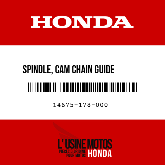 image de 14675-178-000 SPINDLE, CAM CHAIN GUIDE      SPROCKET