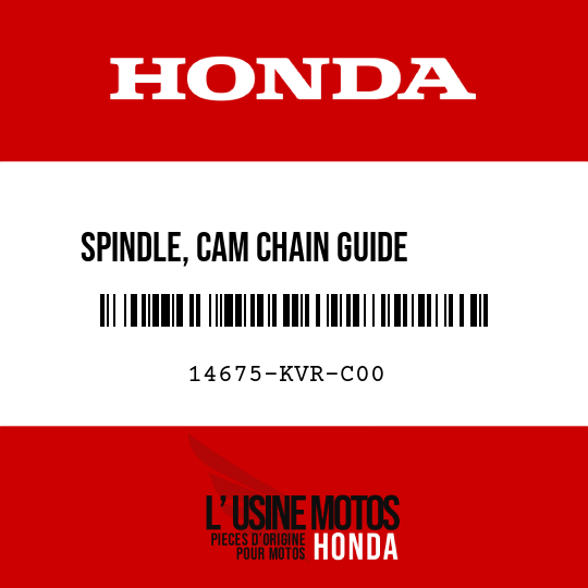 image de 14675-KVR-C00 SPINDLE, CAM CHAIN GUIDE      SPROCKET