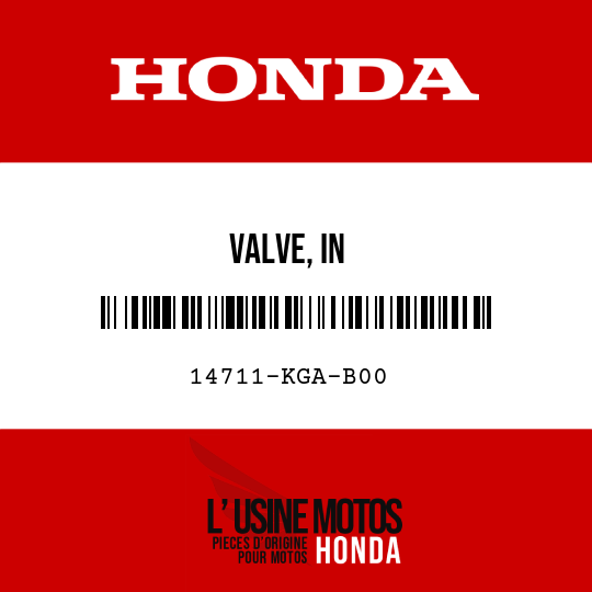 image de 14711-KGA-B00 VALVE, IN
